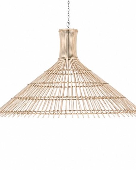 Rattan Cone Pendant Light
