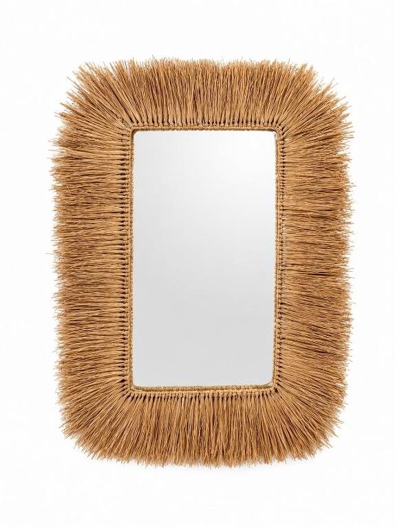 Bohemian Fringe Wall Mirror, Rectangular