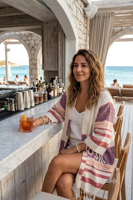 Sirius Handwoven Cotton-Linen Kimono / Bathrobe - L-XL