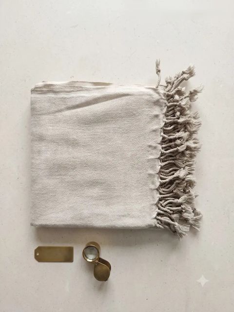 Lal Coloured Cotton-Linen Peshtemal 90x180 cm